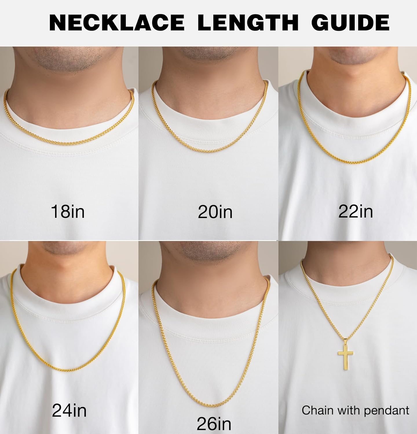 2.5mm/3mm/4mm Silver/Gold Stainless Steel Wheat Chain Necklace Jewelry for Men Women - Image 4