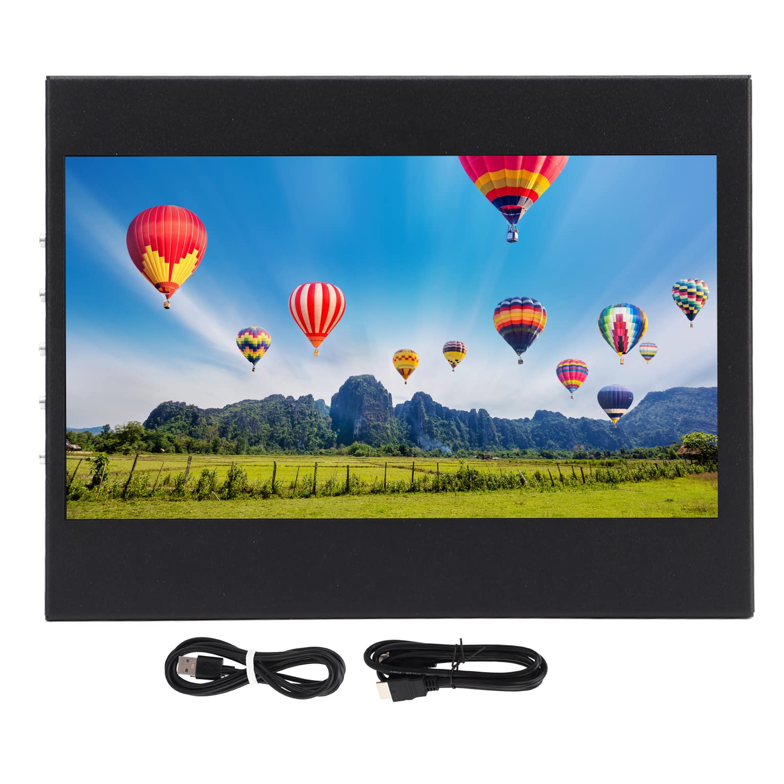 7 Inch Capacitive Touch Screen Display, Portable HD Color Screen with 1024x600 Resolution, Supports HD Multimedia Interface and Input, USB Touch Screen for PC Laptop Gaming DVR