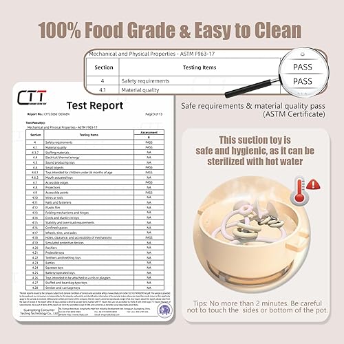 Miniatura 5 de zeeloopbee Juguetes para silla alta con ventosas para niños pequeños con ventosa de silicona Montessori, juguetes educativos de dentición para bebés