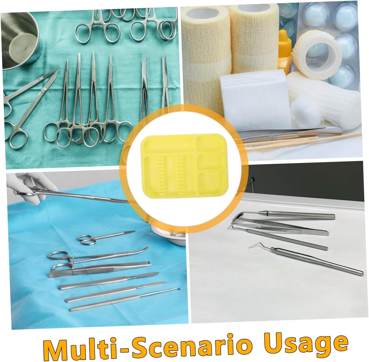 Alipis 2pcs Oral Treatment Tray Plastic Divided Storage for Tools Jewelry and Items