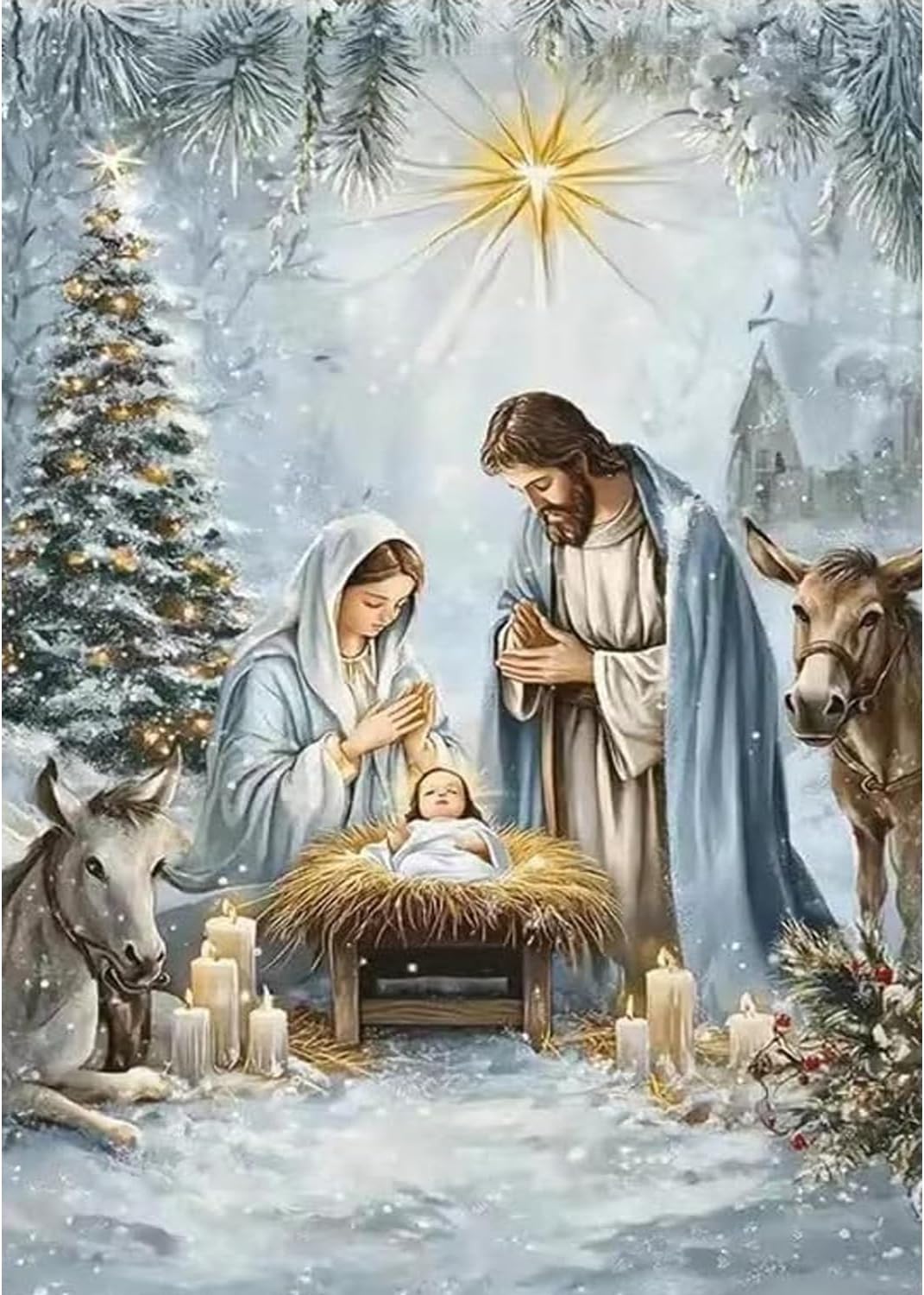 ZQEATRY Christmas Diamond Painting Kits for AdultsWinter