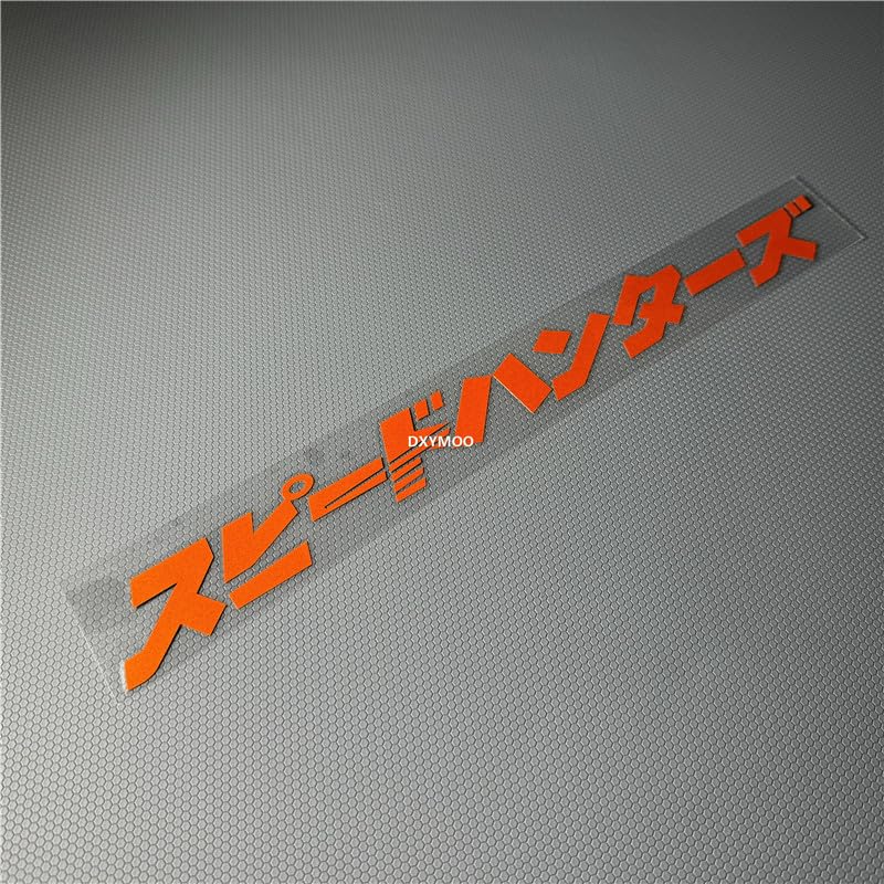 Image of Car Stickers Auto Front Windshield Window Decal Bumpers for Japanese JDM SH Speedhunters Decal Tape 1000x120mm (Orange)