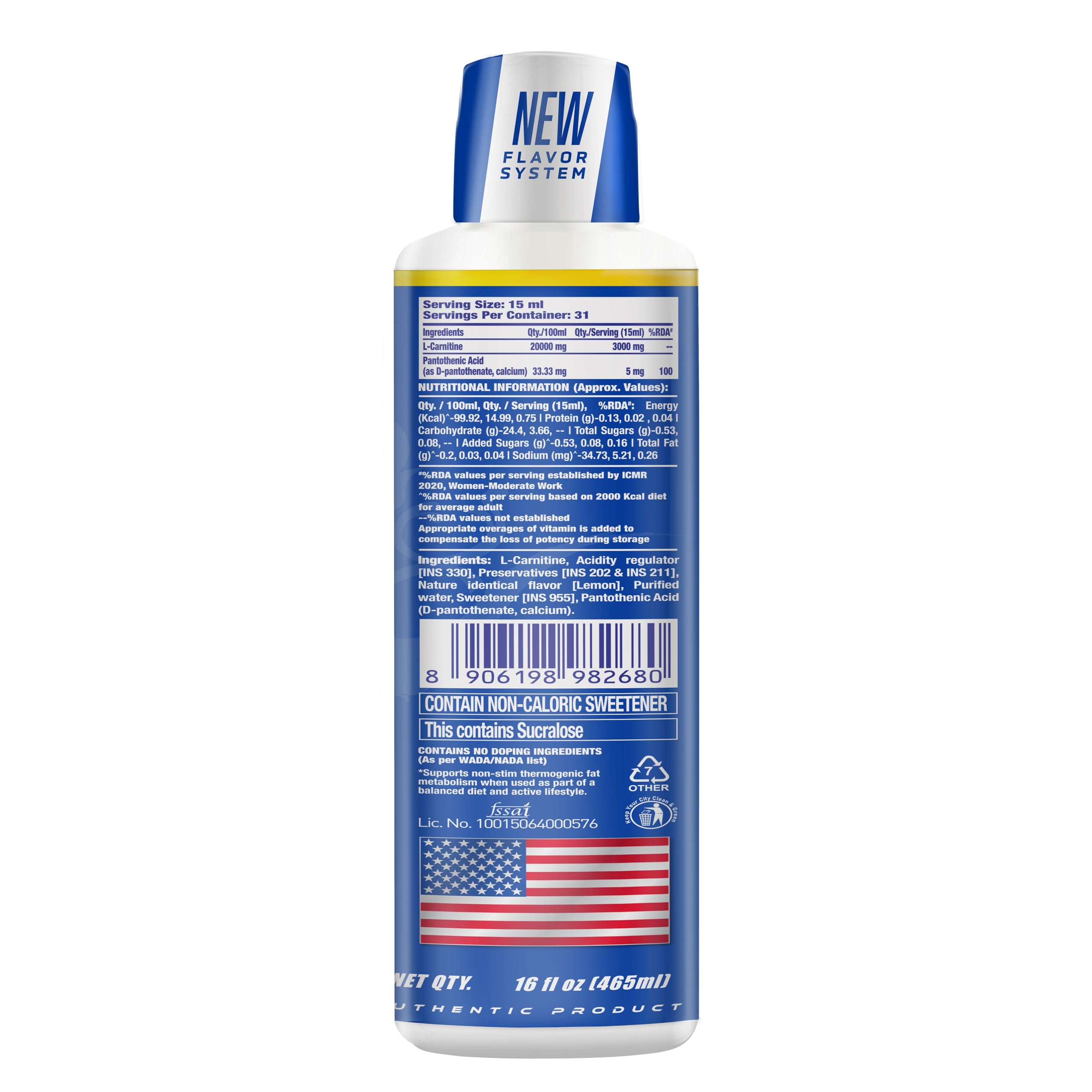 Ronnie Coleman Signature Series L-Carnitine XS 3000mg Liquid, Pink Lemonade (31 Servings, 465ml) — Amazon image 7