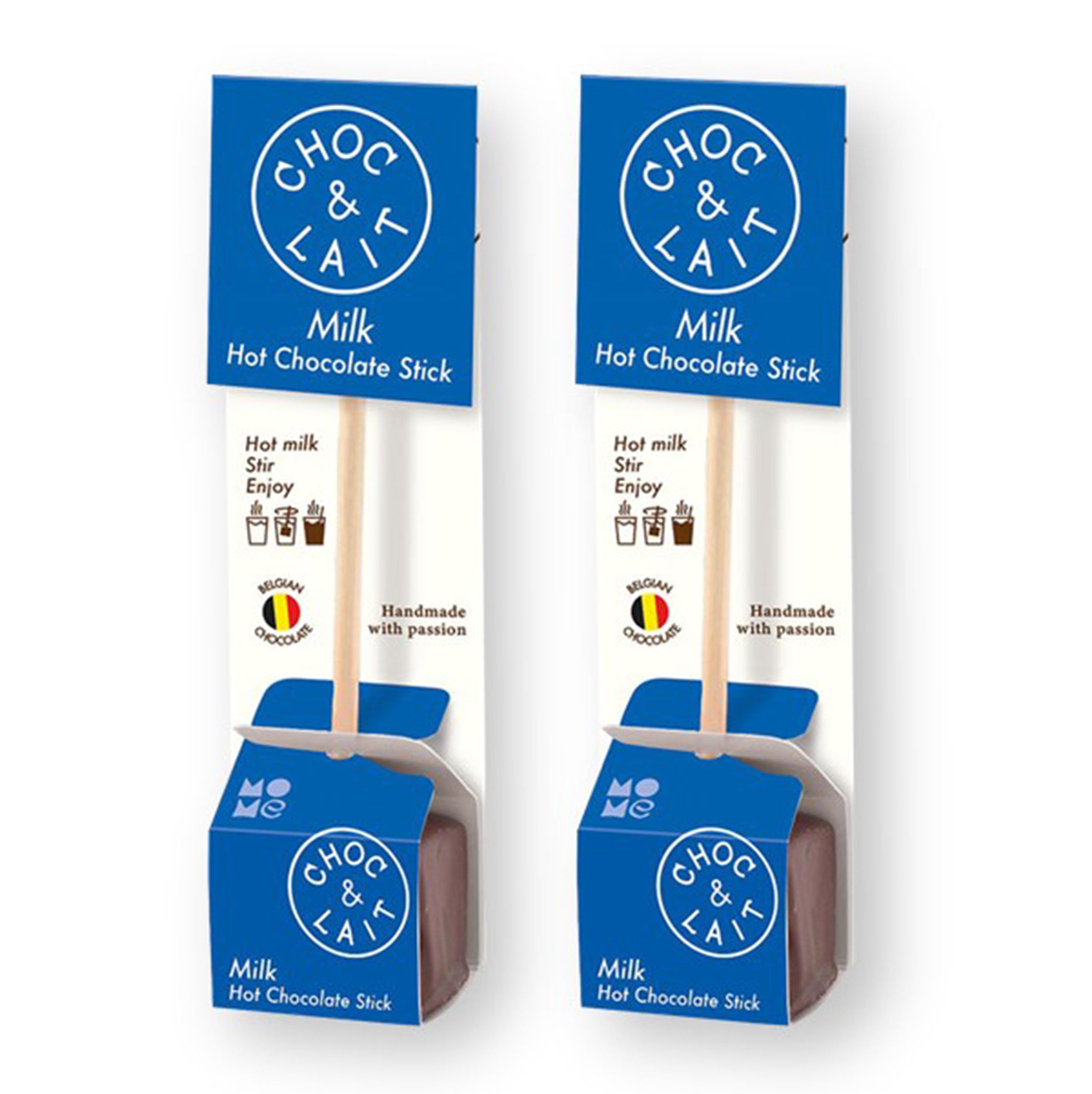 Mo Me Choc & Lait Hot Chocolate Sticks 1.16 oz.X 2 (Milk Chocolate)