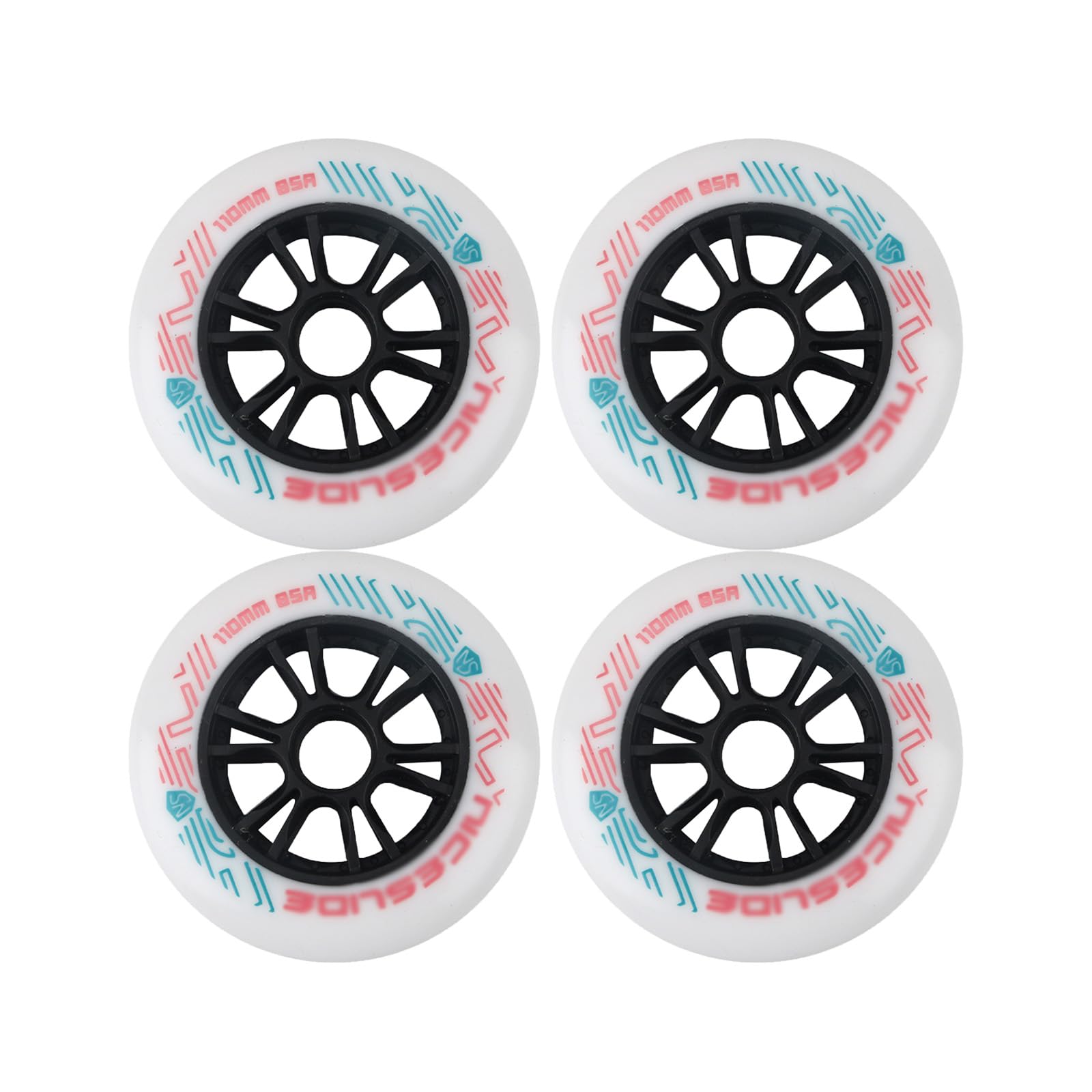 Ruote di Ricambio per Interni Ruote per pattini in linea 85A Confezione da 4 90/100/110MM (varie dimensioni) Ruote per pattini a rotelle per interni o esterni,Ruote per pattini a rotelle,Ruote di ric