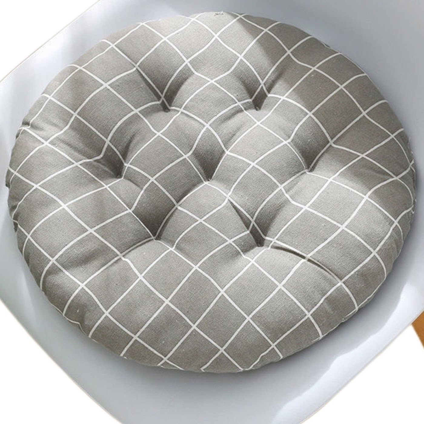 ZZDZW Round Chair Cushion Dia 35 40 45 50 Cm Circular Chair Pad Outdoor Indoor Seat Cushion For Seat Is Very Soft Butt Pad For Kitchen Stool Cushions For Chairs Decoration(Color 2,50x50 cm)