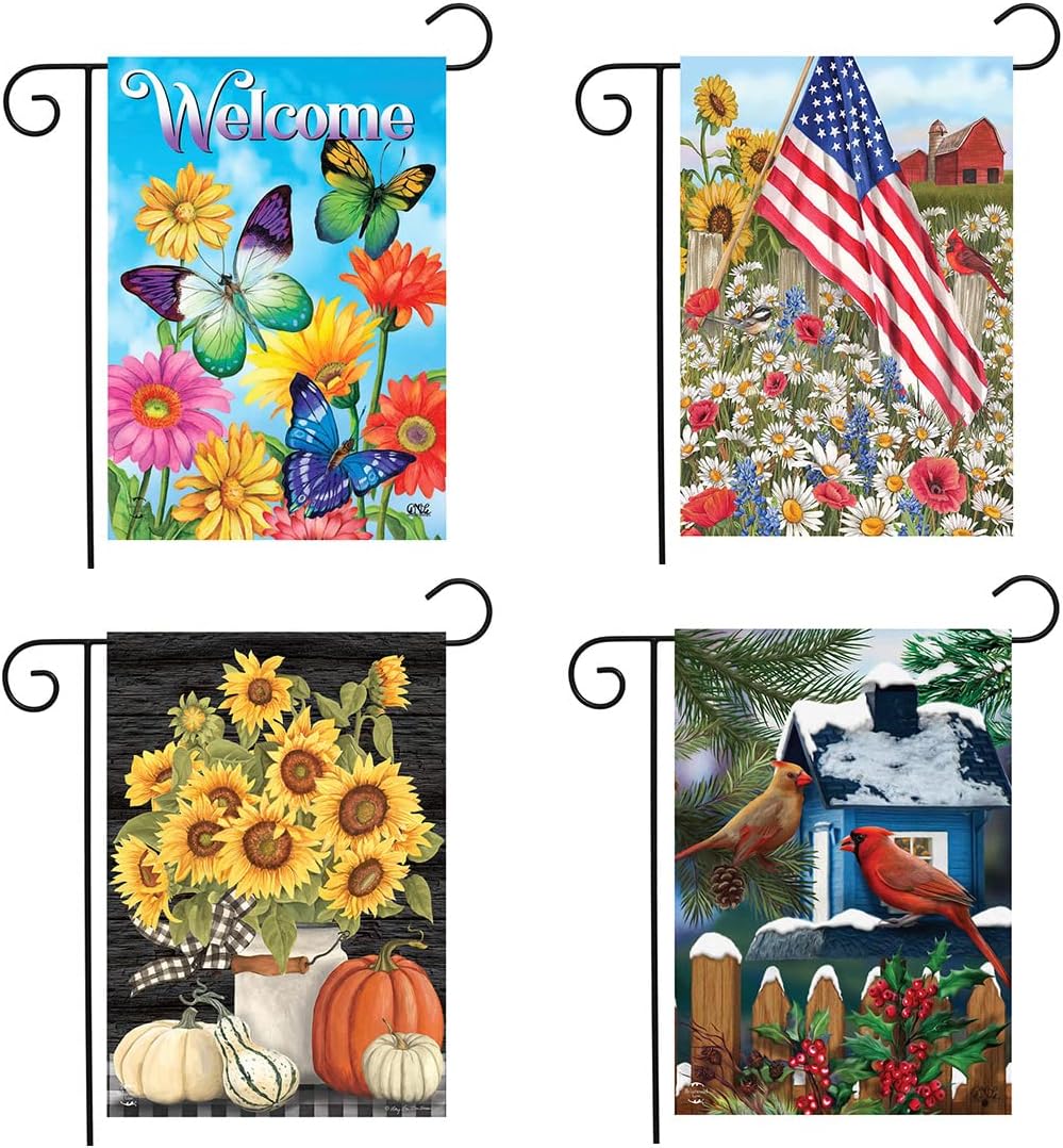 Briarwood Lane Bandera De Jardín Con Diseño De Bayas De