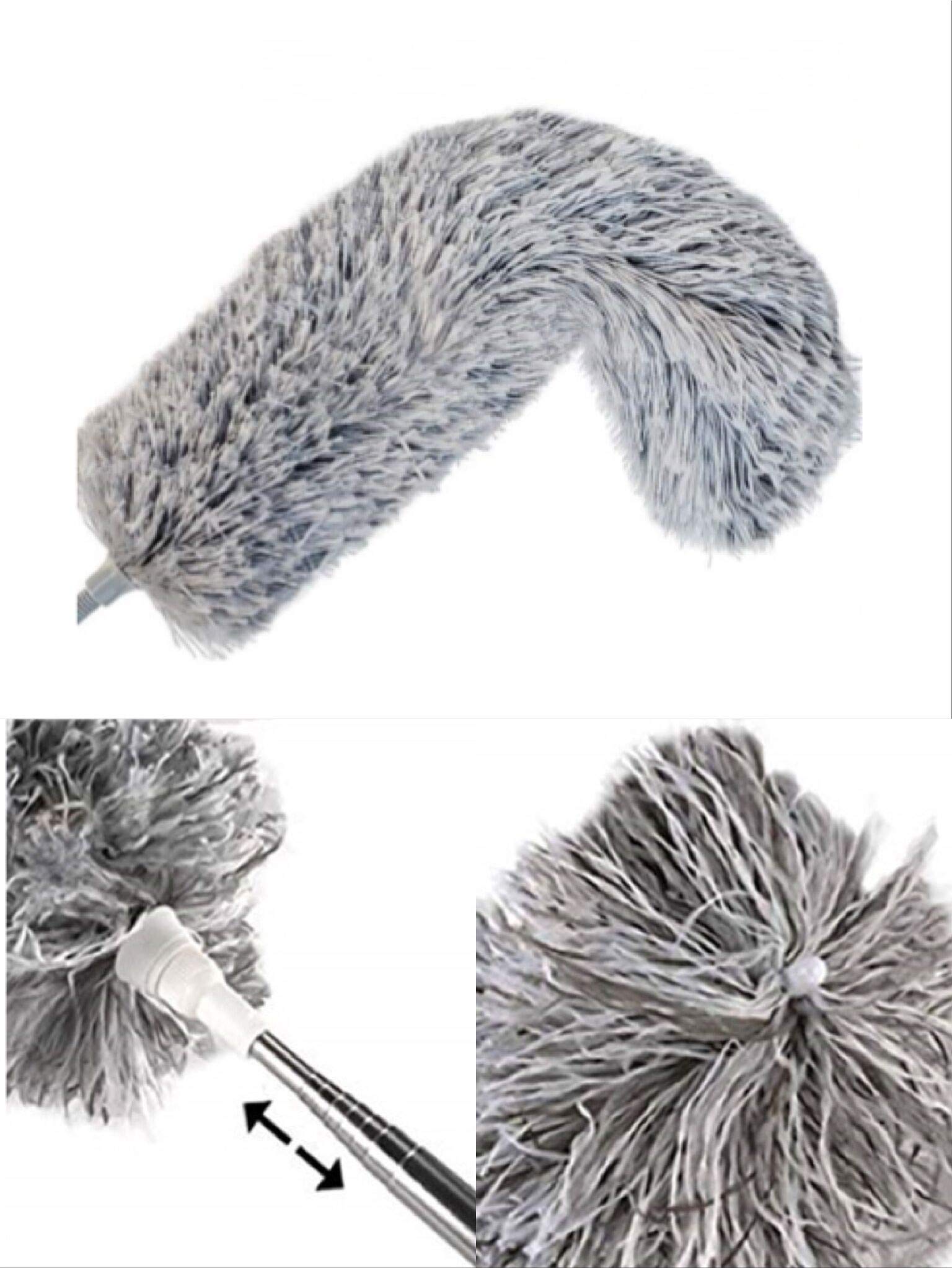 Mocio Telescopico In Microfibra Con Scopa Angolare Pieghevole Per Rimuovere Polvere E Ragnatele Extra Lungo 280 Cm 54115490