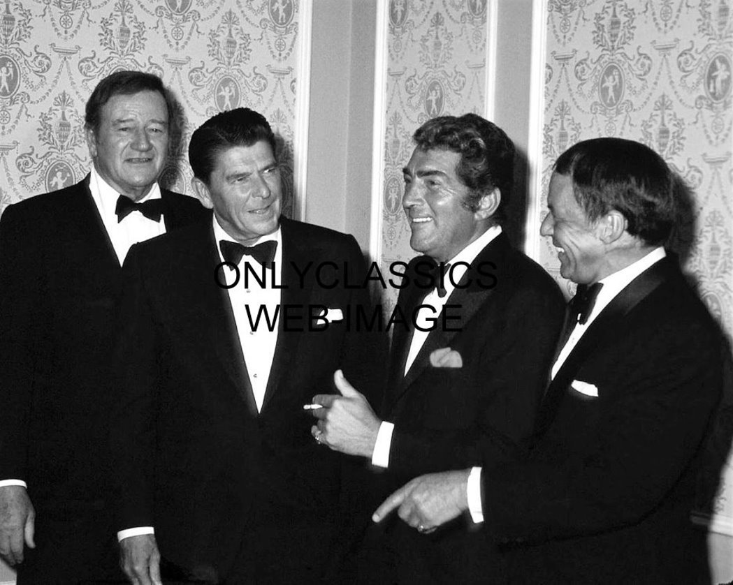 Schneider Electric 1977 President Ronald Reagan -John Wayne -Dean Martin -Frank Sinatra 8X10 Photo