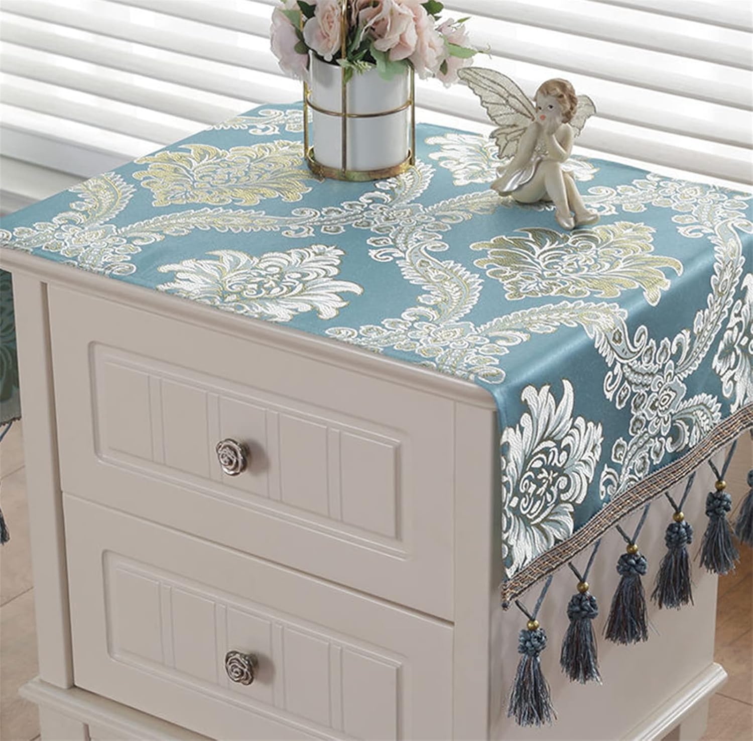 Simple Bedside Table Dust Cover Cover Cloth Towel Cushion Fabric Modern Universal Bedroom Cabinet Tablecloth Cushion Cloth
