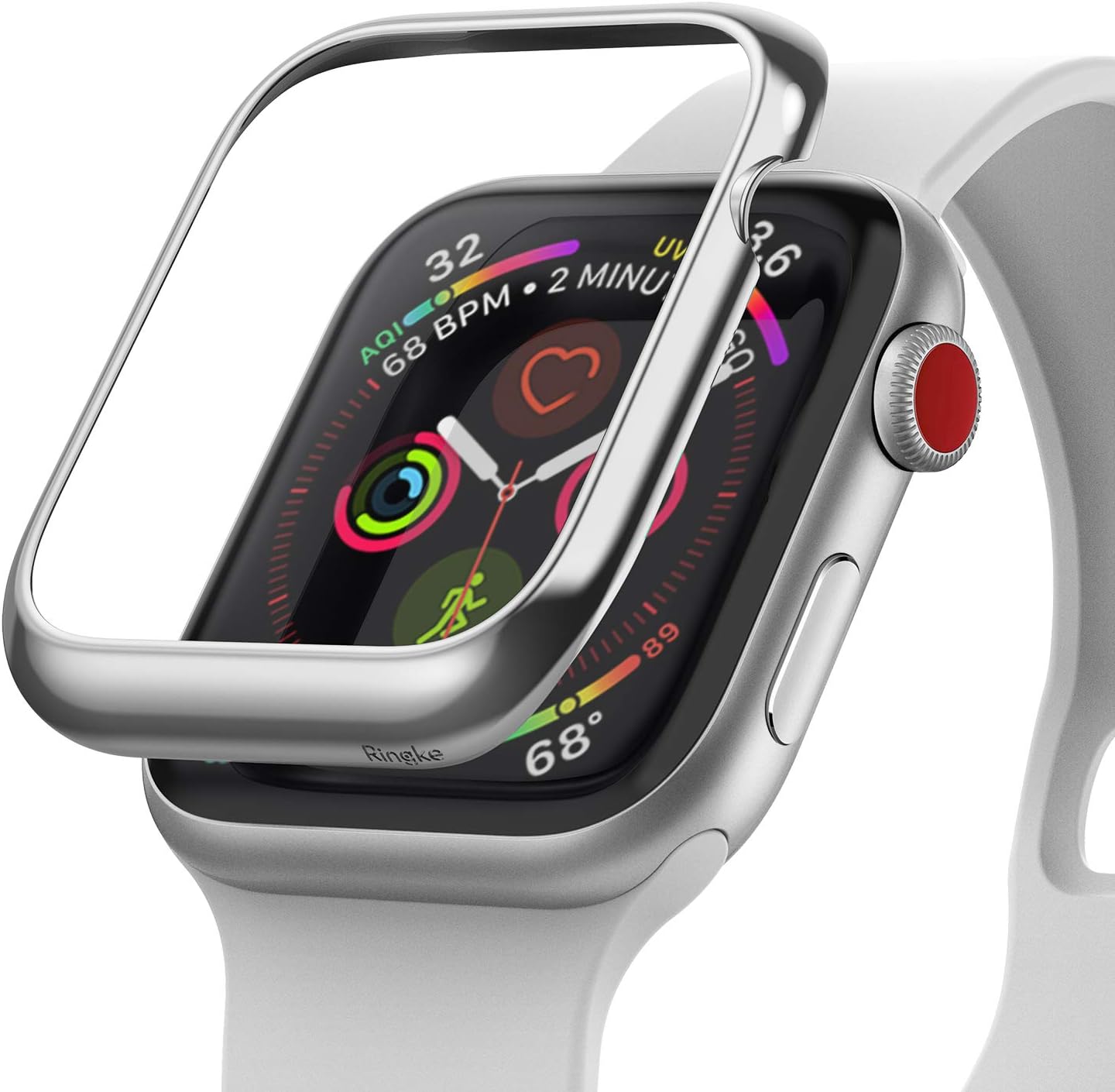 Ringke Bezel Styling Case Designed for Apple Watch 3, Apple Watch 2, Apple Watch 1 (38mm) Full Stainless Steel Frame Case - AW3-01