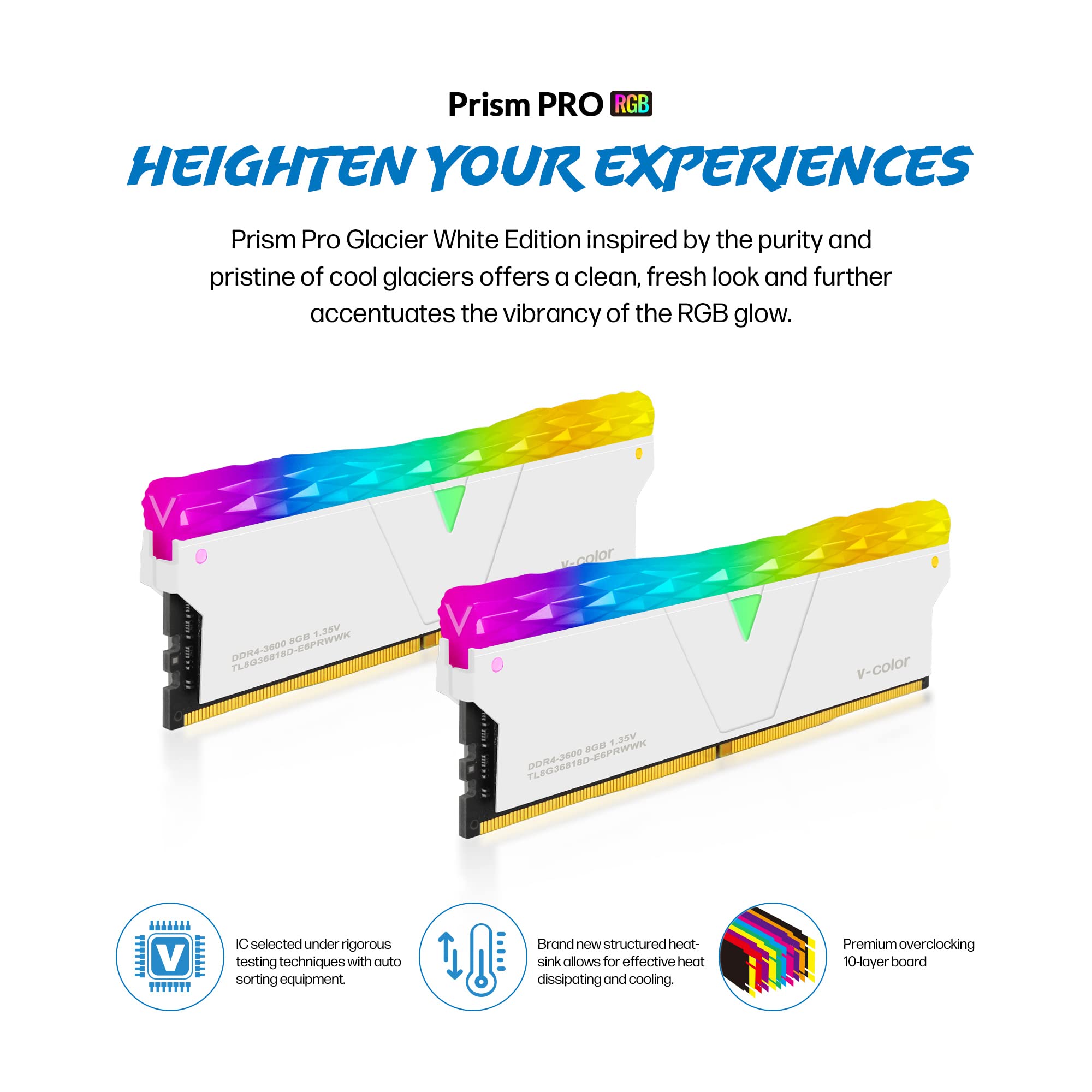 V-Color Prism Pro DDR4 32GB (2 x 16GB) 3600MHz (PC4-28800) CL18