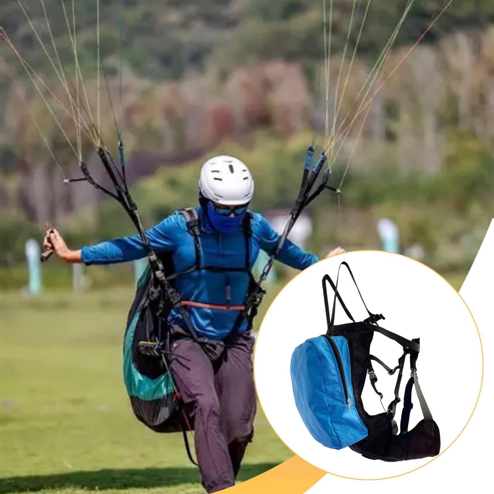 Arnés de Entrenamiento para Parapente, Ajustable, Soporte Portátil para Piernas, Asiento Doble, Respaldo Cómodo, Material Ergonómico (tela, Metal), Ad