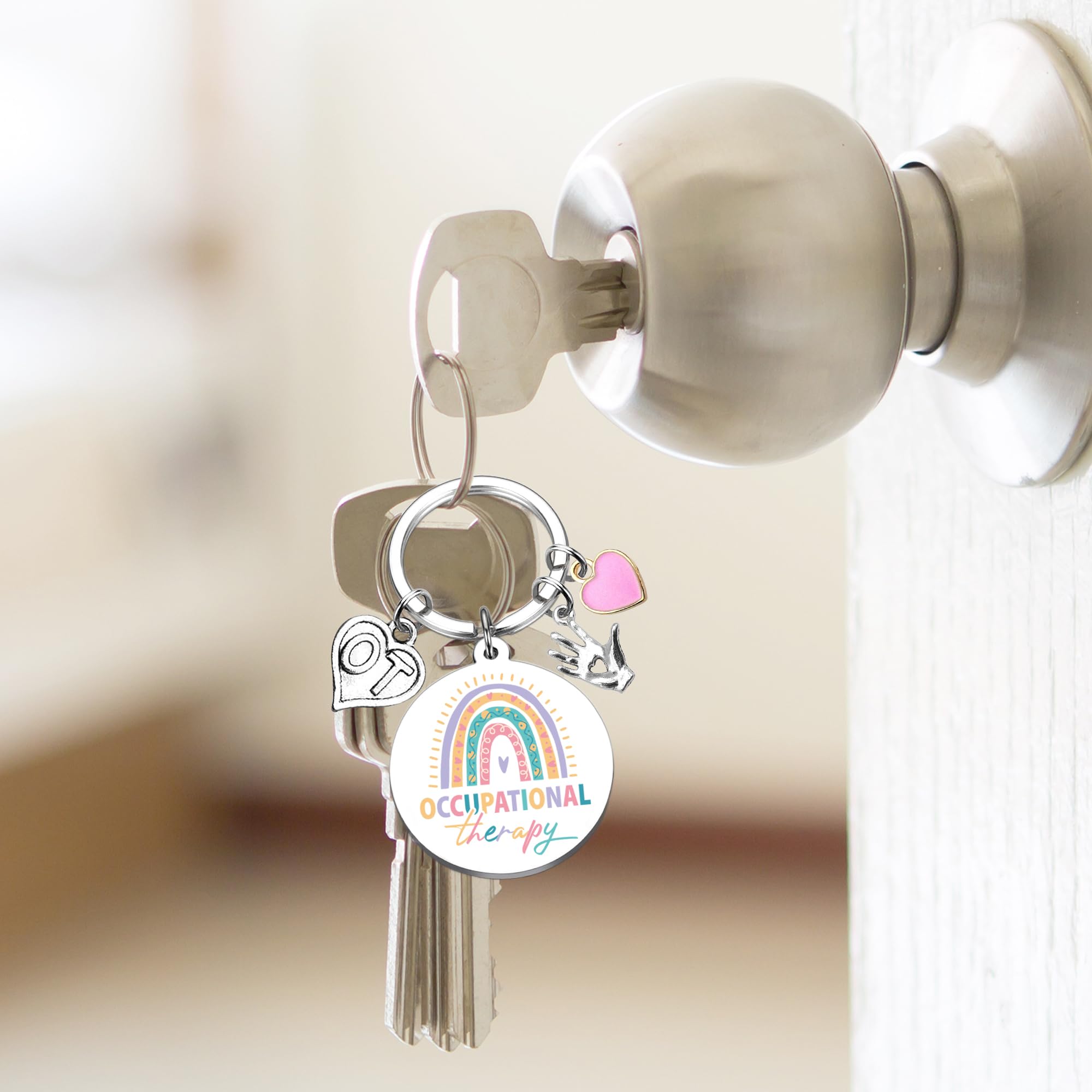 Occupational Therapy Gifts Therapist Keychain - Therapists Appreciation Gift for OT Professionals, Retirement Birthday Christmas New Year