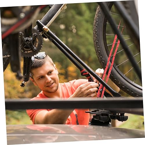 Miniatura 8 de Kisangel Cuerda retráctil para equipaje, 9 unidades, correas de equipaje, cuerdas de goma para bicicletas, cuerda de encuadernación para bicicleta,