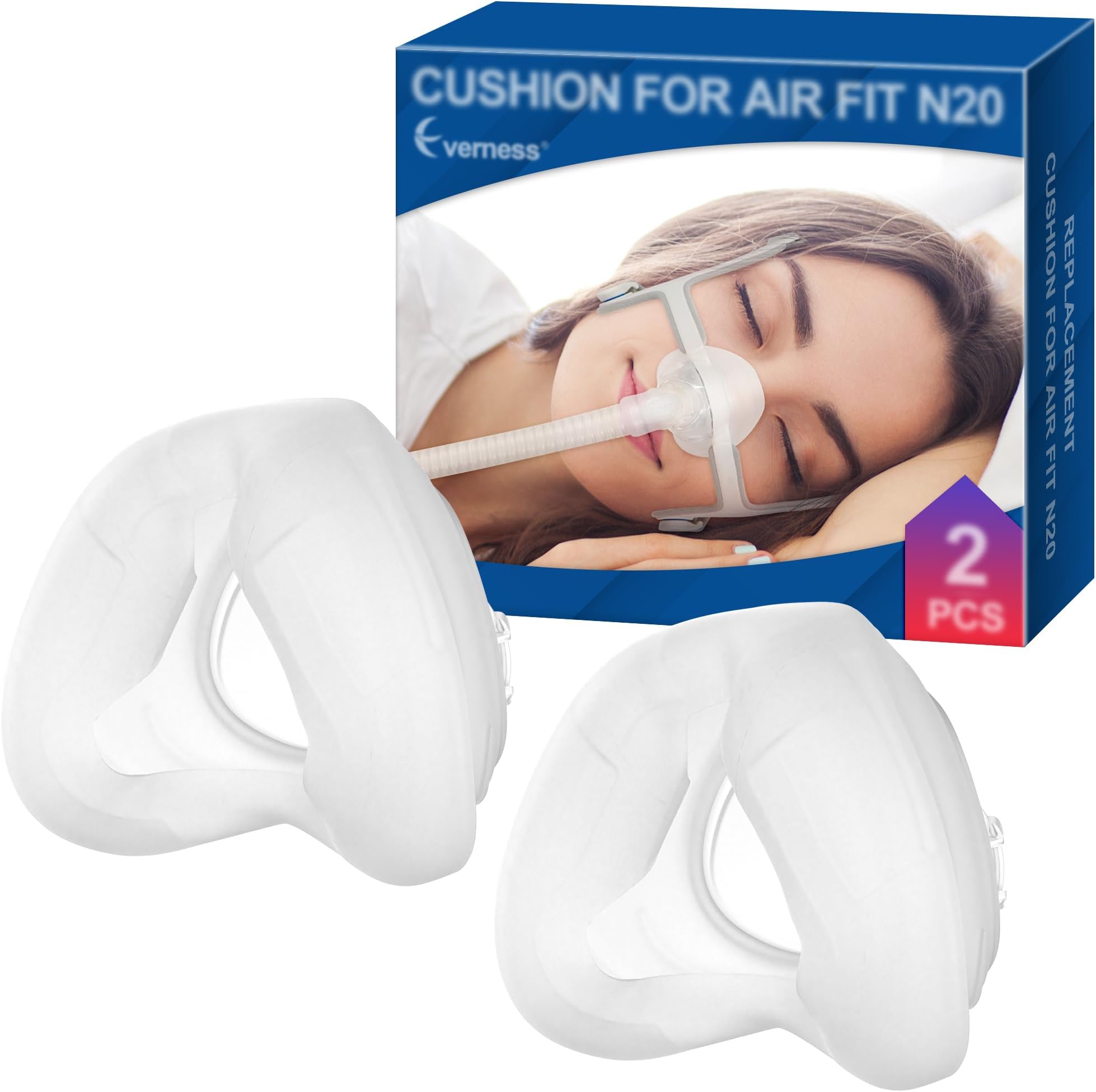 Everness 2 Packs Replacement Cushion (M) Compatible with N20, Snug Fit & Softer Wear, Compatible with Original Frame, Great-Value & Durable Replacement Supplies (M)