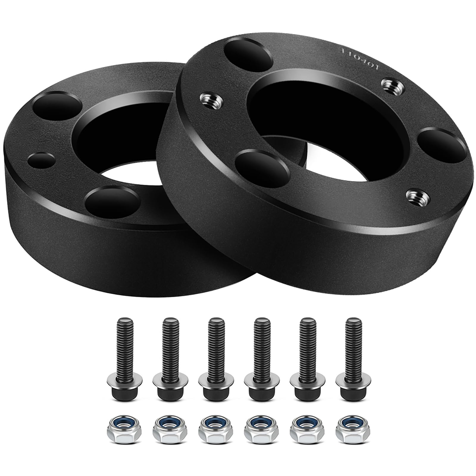 ECCPP 2.5" Leveling Lift Kits for F150 2004-2022, 2.5in Front Chassis Level Kit Compatible for Expedition 2003-2018, for Mark LT, 2pcs Auminum Suspension Strut Spacers Work On shock Absorber