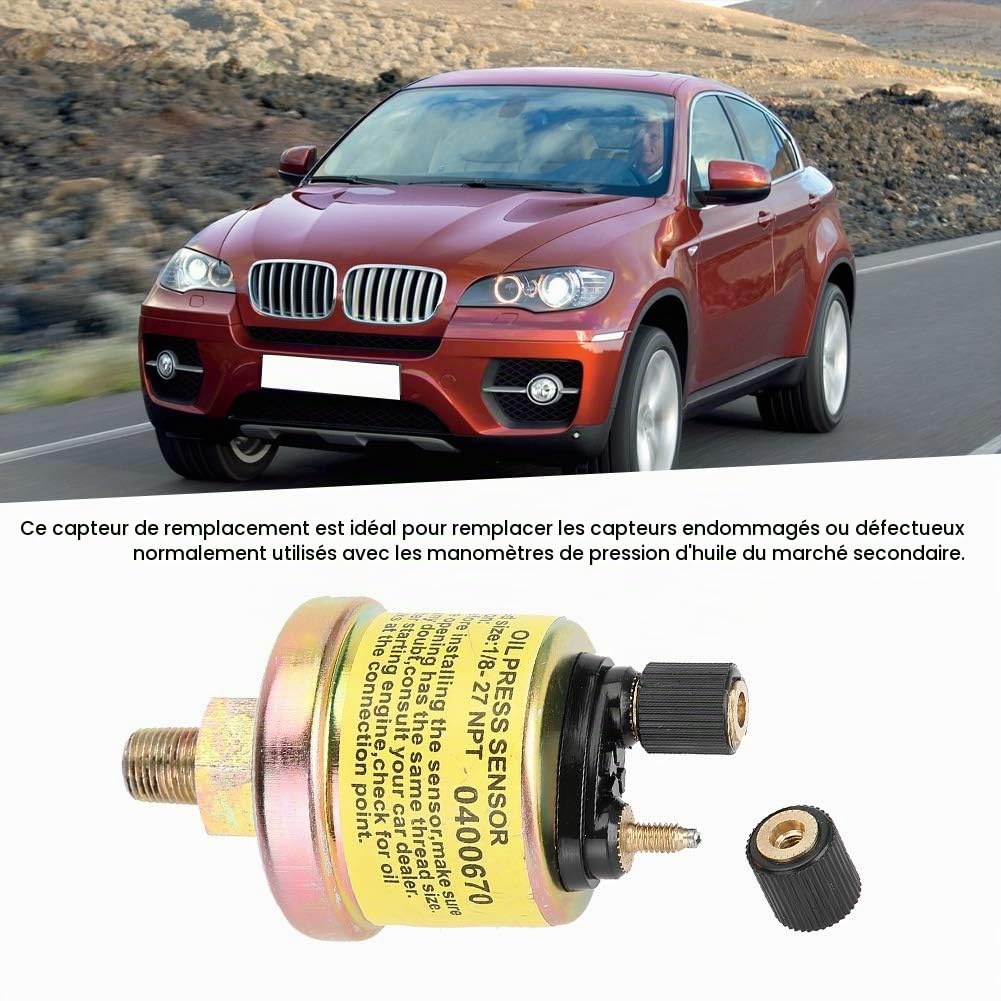 Capteur de pression d'huile Suuonee moteur universel 1/8 NPT de remplacement pour jauge de rechange Capteur De Pression D Huile Moteur