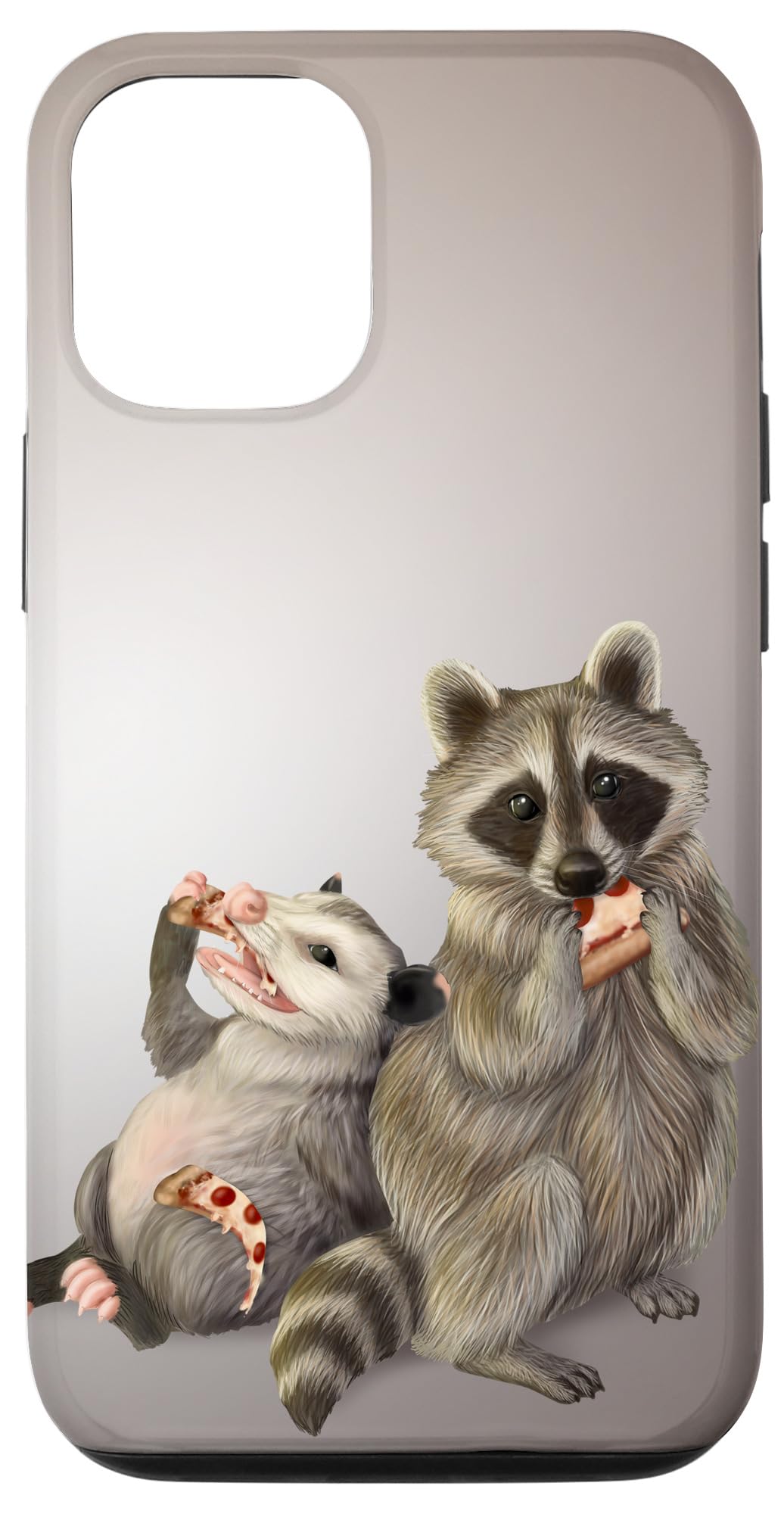 Racoon and possum eating pizza Case for iPhone 12/12 Pro