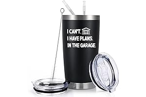 I Can't I Have Plans in The Garage Tumbler: Unique Gifts for Car Guys