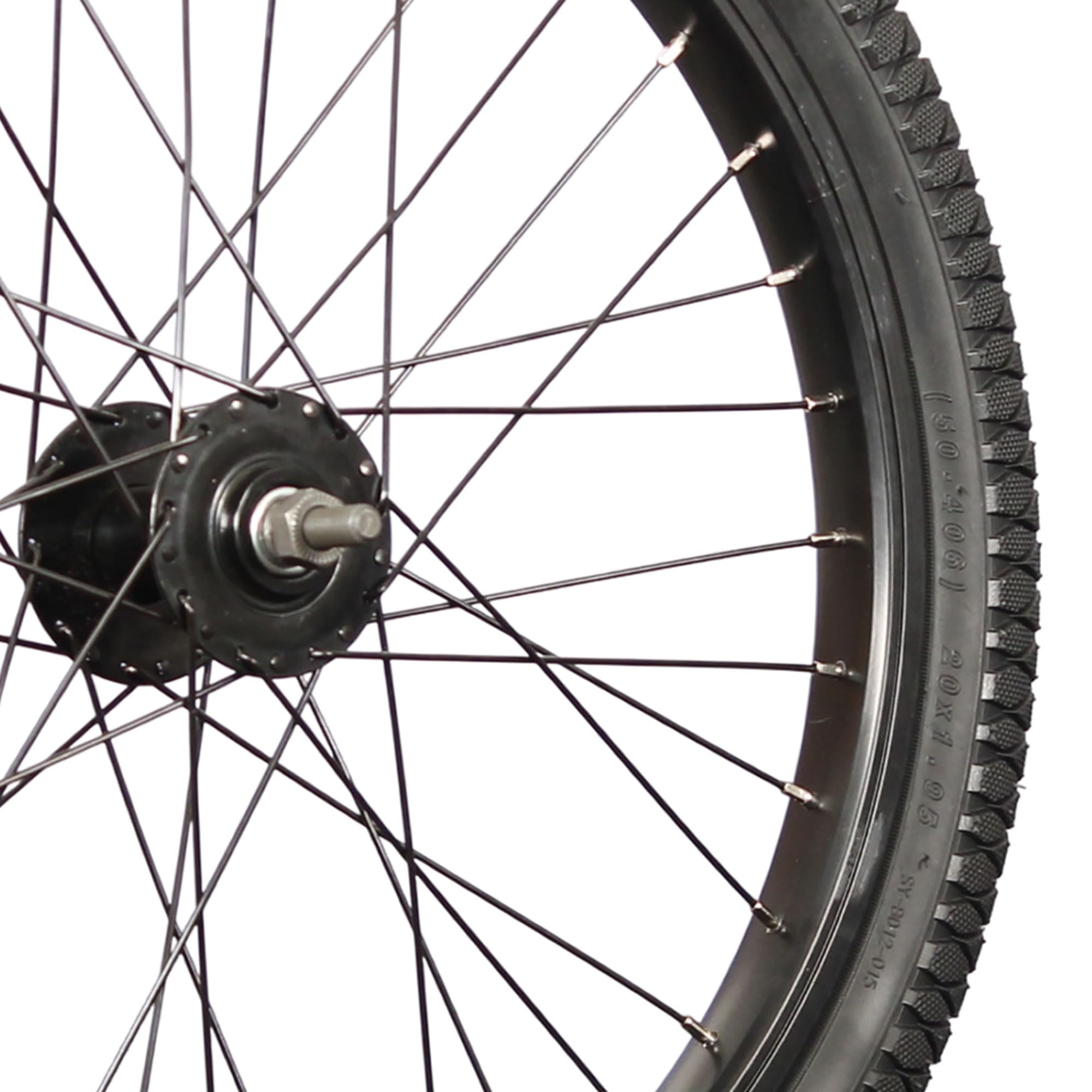 20 Zoll Laufrad Set für Anhänger Moped Fahrrad Karren Lastenräder bereift