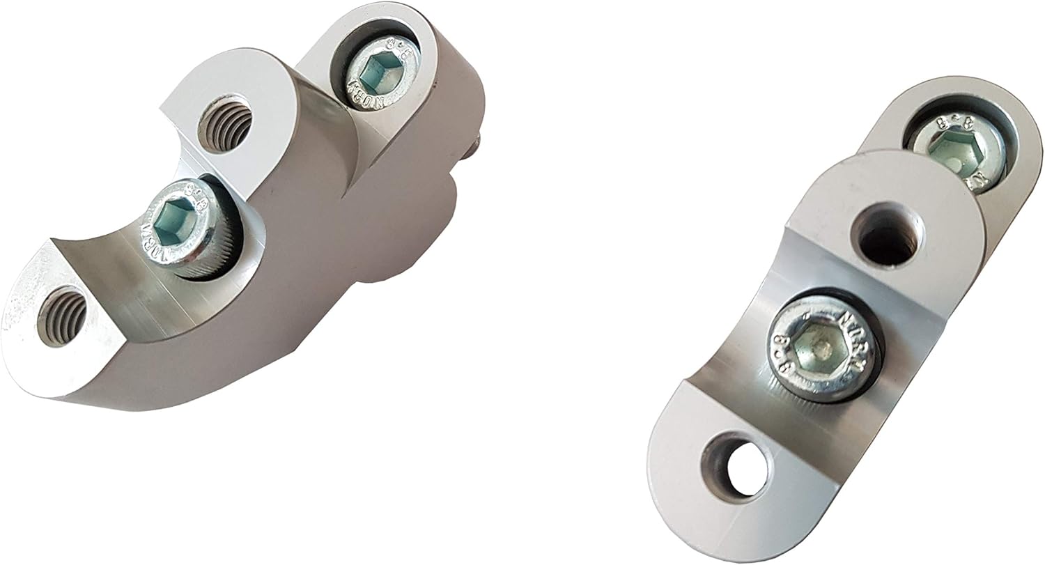 32G /// Risers for Handlebar of Honda CRF250L Motorcycle - 28mm up 18mm BarBack - Gray