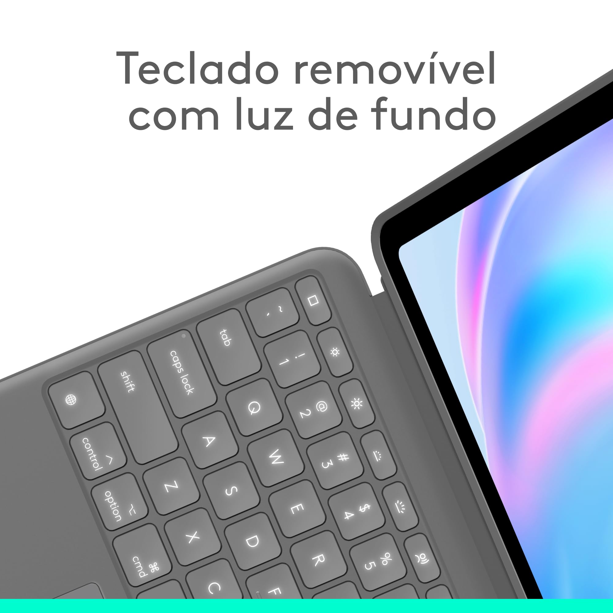 Capa com Teclado Logitech Combo Touch iPad Air 13