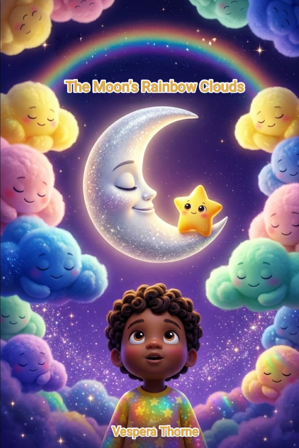 The Moon's Rainbow Clouds: A Bedtime Story About Feelings and Emotions with Coloring Pages for Kids Ages 3–7 (The Glow-Within Chronicles)