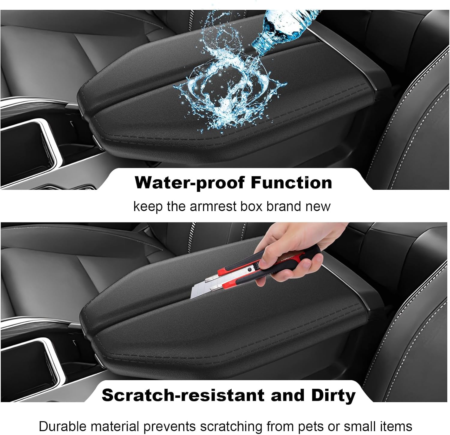 (2Pack) Silicone Center Console Armrest Cover Compatible with 2024 2025 2026 Lexus TX350 Center Console Cover Middle Console Cover Arm Rest Cover for Lexus TX 500h Accessories 350/550h+ Anti-Scratch