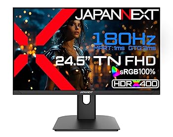 Amazon.co.jp: JAPANNEXT 24.5インチ ゲーミングモニター 180Hz