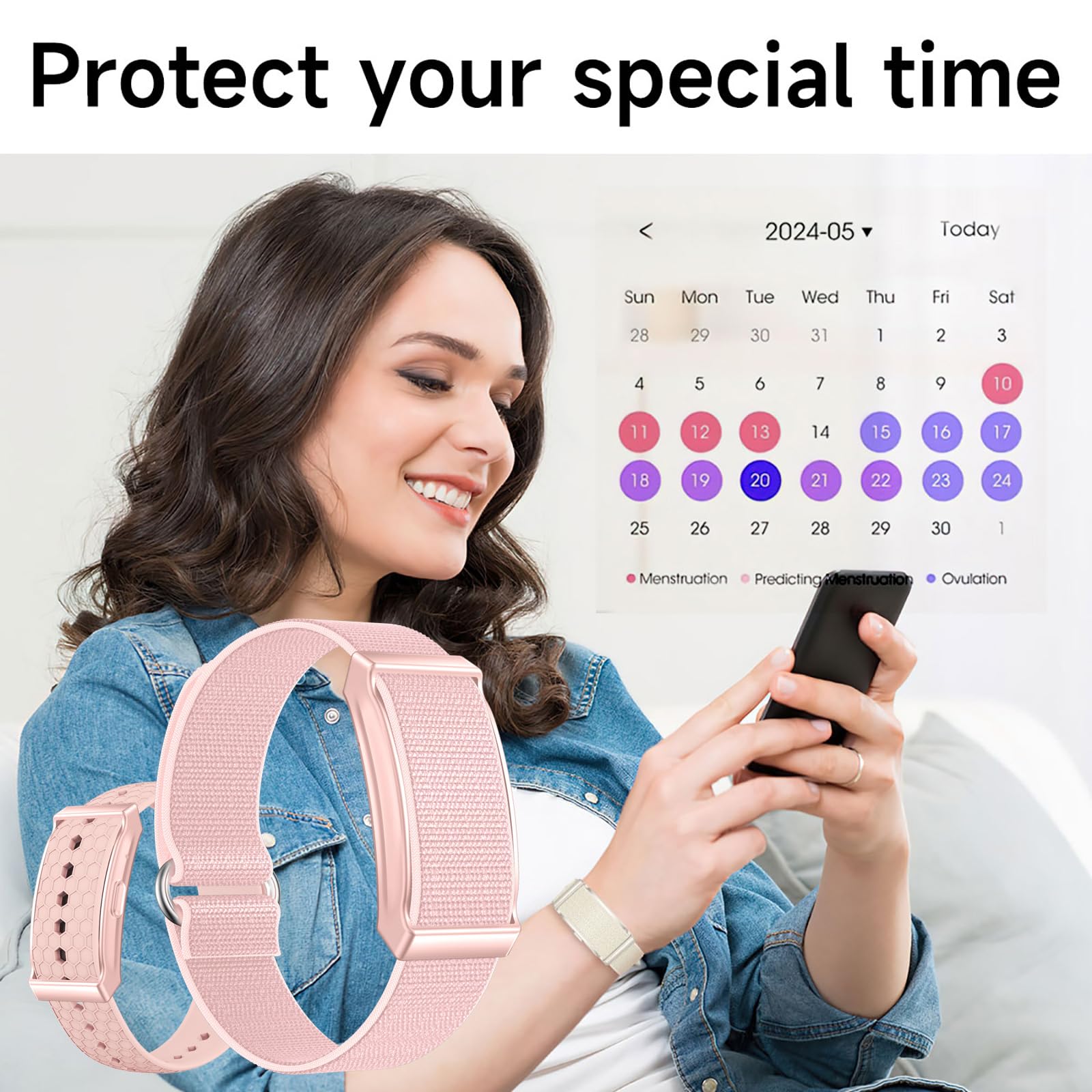 findtime Fitness Tracker, braccialetto senza display, cardiofrequenzimetro, monitoraggio del sonno, oltre 100 modalità sportive, contatore di calorie, IP68, impermeabile, per iOS e Android, contapassi