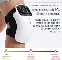 Vista 3 de FORTHIQ Masajeador de rodilla inteligente para aliviar el dolor con terapia de calor y luz roja, edición actualizada 2026, relaja los músculos