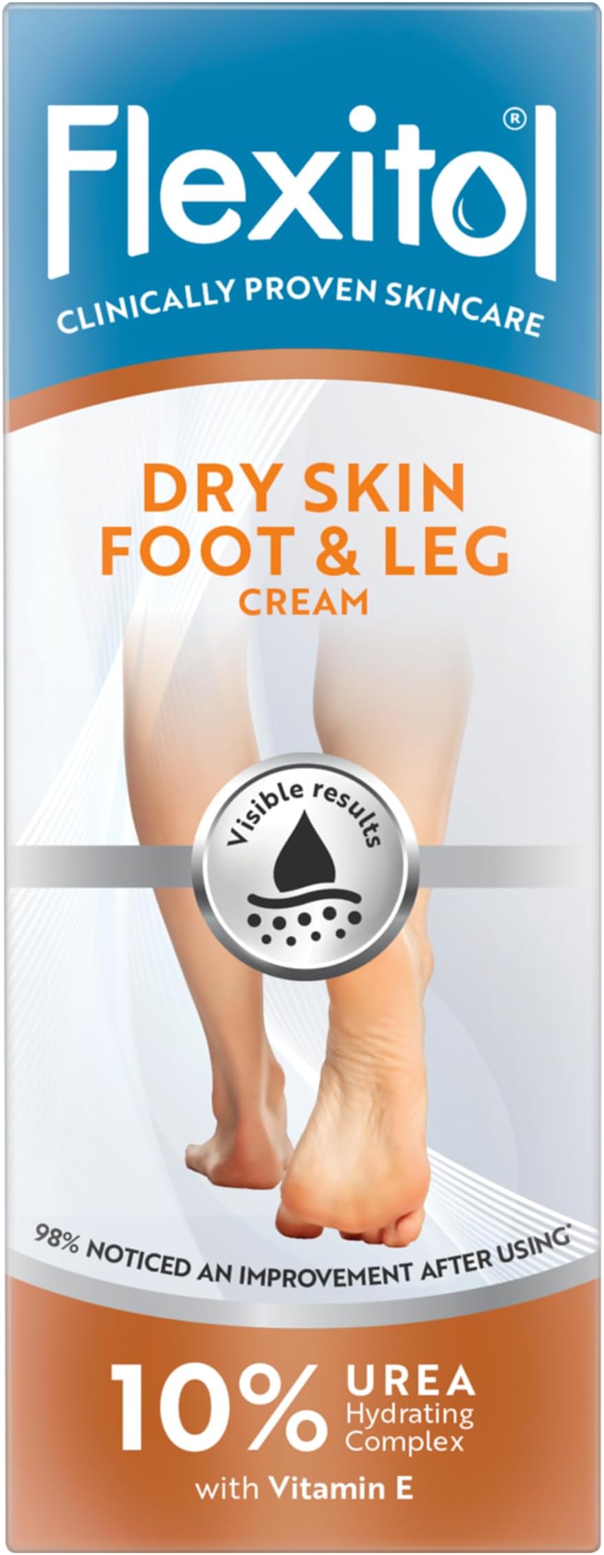 Flexitol Dry Skin Foot & Leg Moisturising Cream with 10% Urea, 485g