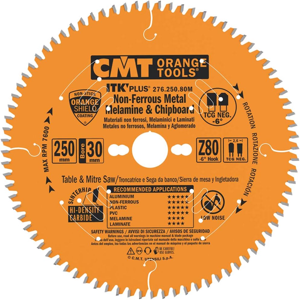 SOUFLO - 10" Quality Wood 80 Teeth 30 Mm Arbor Saw Blade - Foto 11