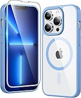 Vista 412 de FNTCASE Funda para iPhone 15 Plus: Fundas magnéticas transparentes para teléfono con protector de pantalla compatible con Magsafe Slim Anti