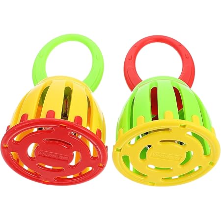 Amazon.com: Handheld Jingle Ring Sleigh Bells: 2Pcs Cartoon Handbell ...