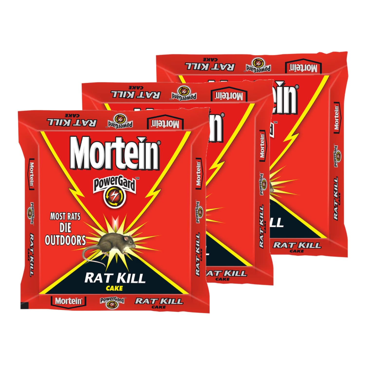Mortein 100 gm (Pack of 3) - PowerGard Rat Kill Cake| Kills Rats Outdoors in One Feed | Effective Against All Types of Rats | Effective Rat Killer for Home, Car & Outdoors-image-22