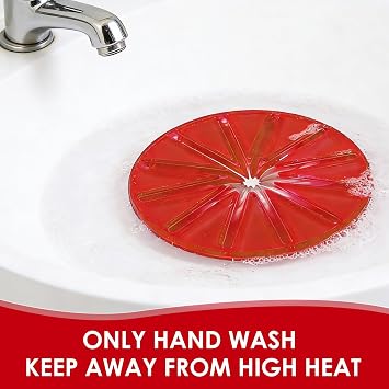 Stand Mixer Whisk Scraper Splash Guard, Round Mixing Bowl Wiper Baffle for 6 Wire Whisk, ABS TPR Anti Splatter Accessory Compatible with Kitchenaid Stand Mixer Kitchen Aid Accessories, Red