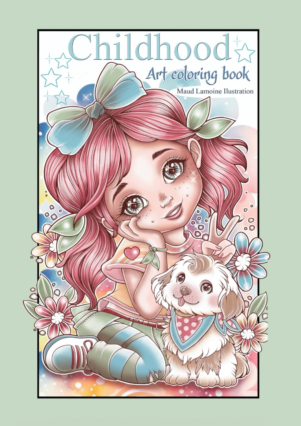 Childhood: Art coloring Book (Livres de coloriages) (French Edition)