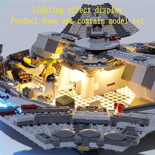 Miniatura 7 de Kit de luces LED para la versión 2019 The Rise of Skywalker Millennium Falcon compatible con el modelo Starship Lego 75257 (juego de modelos no