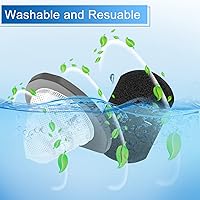 Vista 6 de Filtro de vacío para Bissell Featherweight Stick 20331 20333 20333 20334 20336 20339 2033M, 6 filtros de malla y 6 filtros de espuma, repuesto #