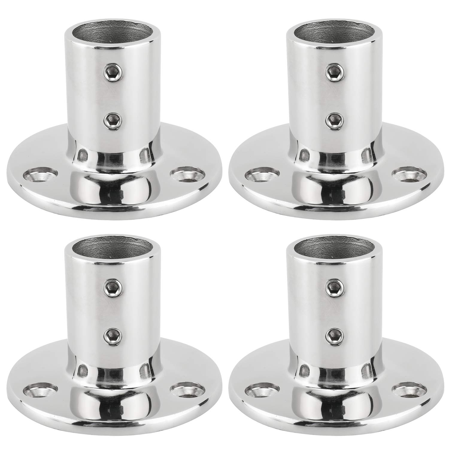 Yaegarden 90 Degree 7/8" (22mm) Round Base Boat Hand Rail Fitting - 316 Stainless Steel Marine Hardware - View #12