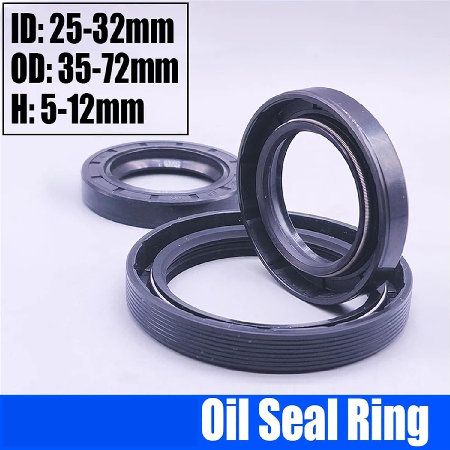4PCS TC/FB/TG4 Skeleton Oil Seal Ring Double Lip Seal For Rotation Shaft Shaft Oil Seal ID 25-32mm OD 35-72mm Height 5-12mm(32x45x8mm)