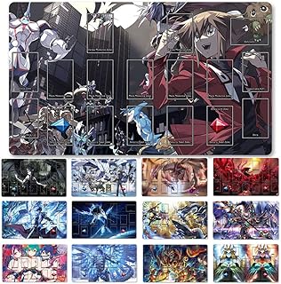 Brettspiel TCG Spielmatten + Gift Free Bag + with Card Zones,YGO Card Game Table Mat Größe 60X35CM Mouse Pad Kompatibel Mit Trading Card Game Mat (3494233)