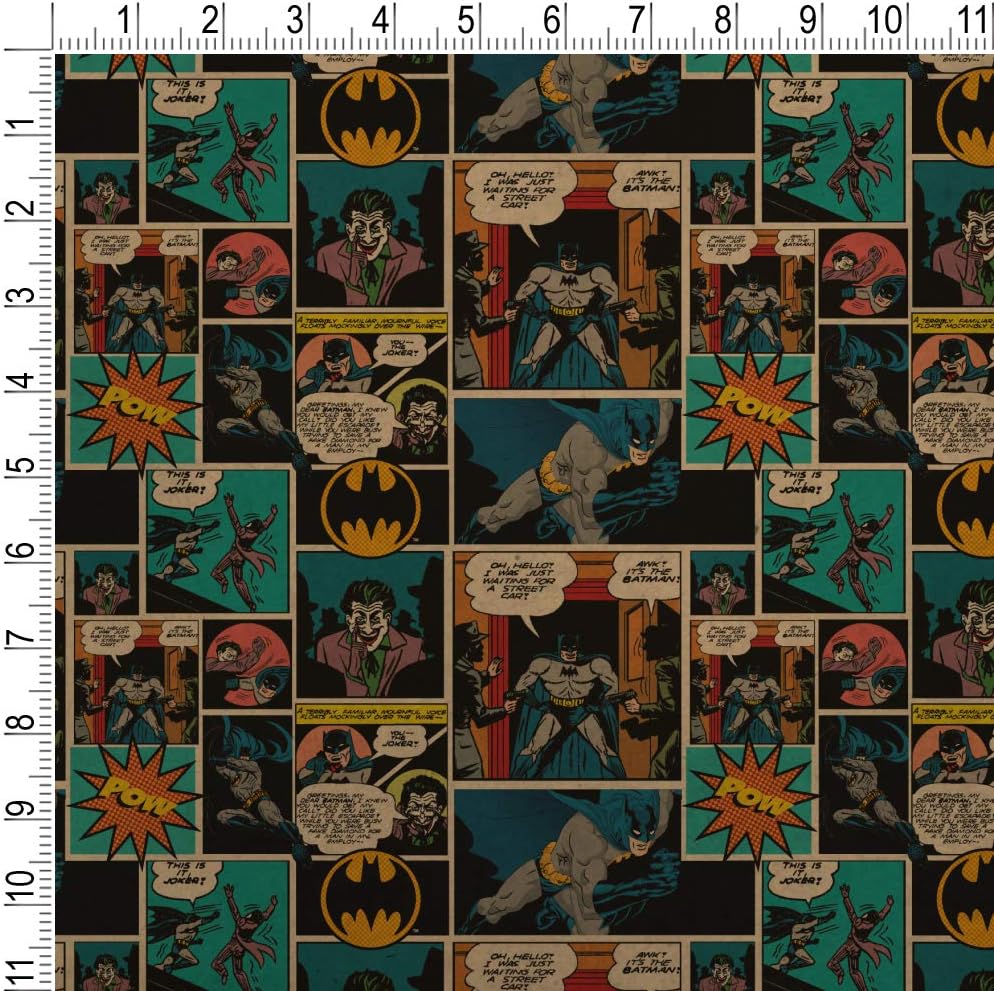 GRAPHICS & MORE Batman Comic Pattern Premium Kraft Roll Gift Wrap Wrapping Paper