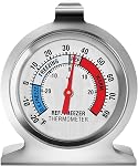 Refrigerator Thermometer, Large Dial Freezer Thermometer,Classic Series Temperature Thermometer for Refrigerator Freezer Fridge Cooler (1Pack)