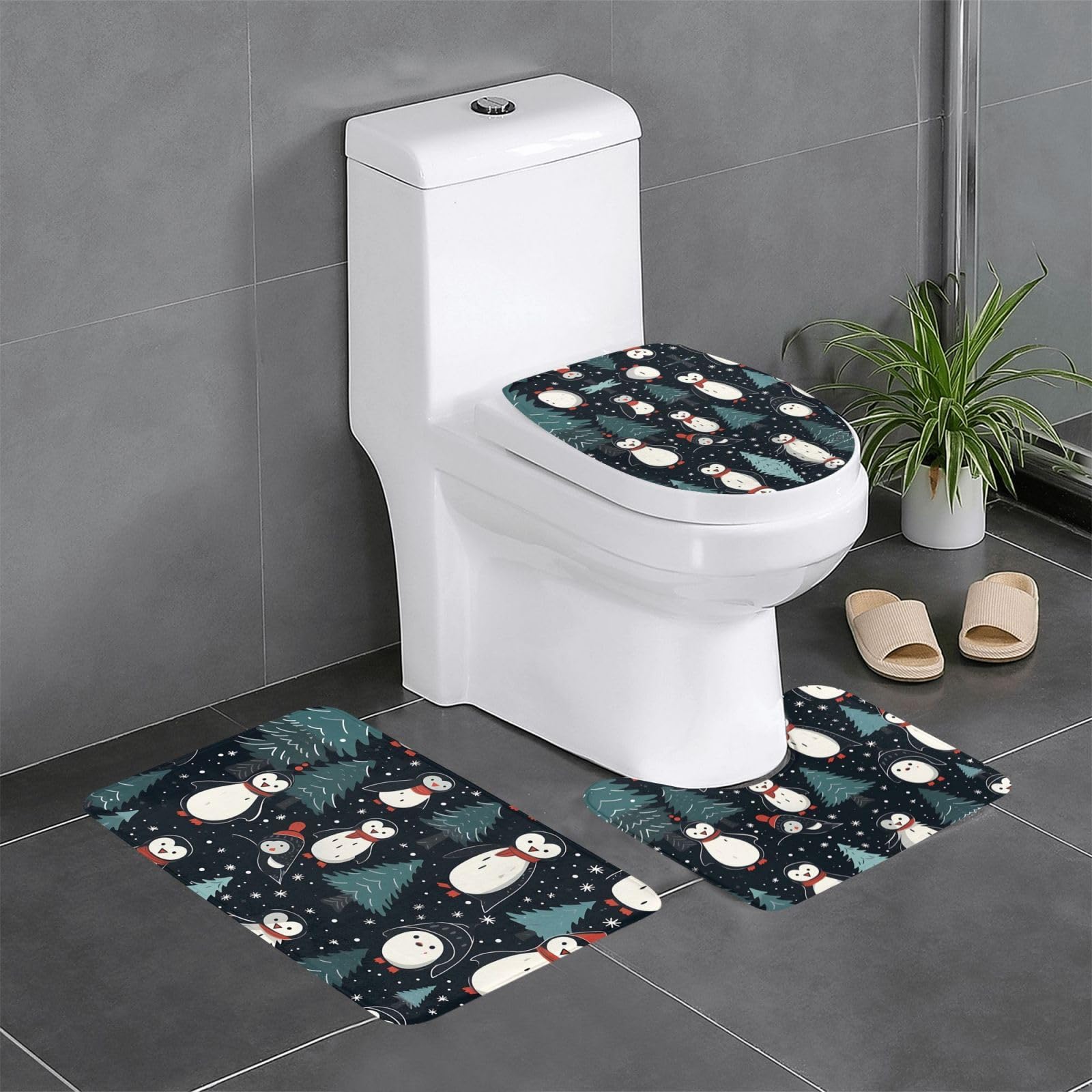 Tapis de salle de bain de Noël : le lot de 3 tapis parfaits à offrir pour décorer la maison