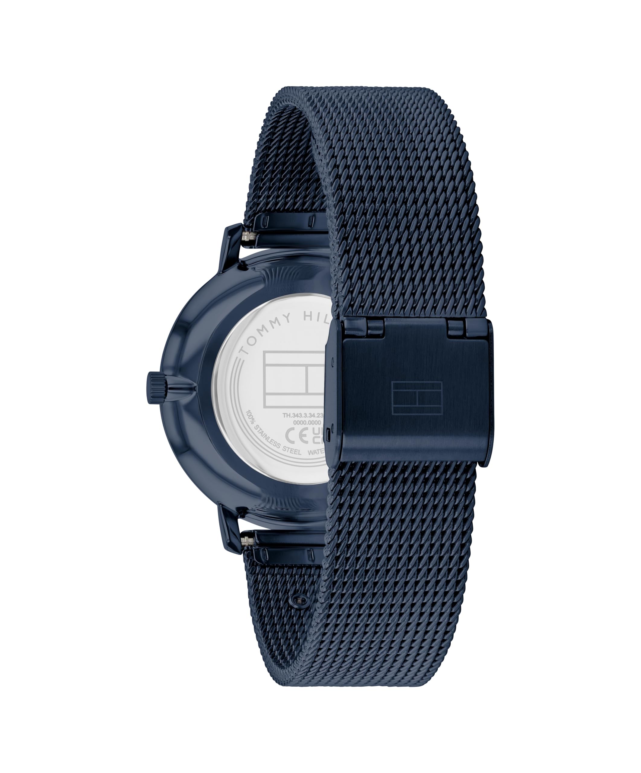Tommy Hilfiger Orologio Analogico al Quarzo da Donna con Cinturino in Maglia Metallica in Acciaio Inossidabile - Disponibile in Argento, Oro, Oro Rosa o Blu Marino