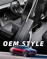 Vista 2 de TAPTES Alfombrillas para Tesla Model 3 2023 2022 2021 2020 2019 2018 2017, XPE Premium para todo tipo de clima para Tesla Model 3, forro de carga