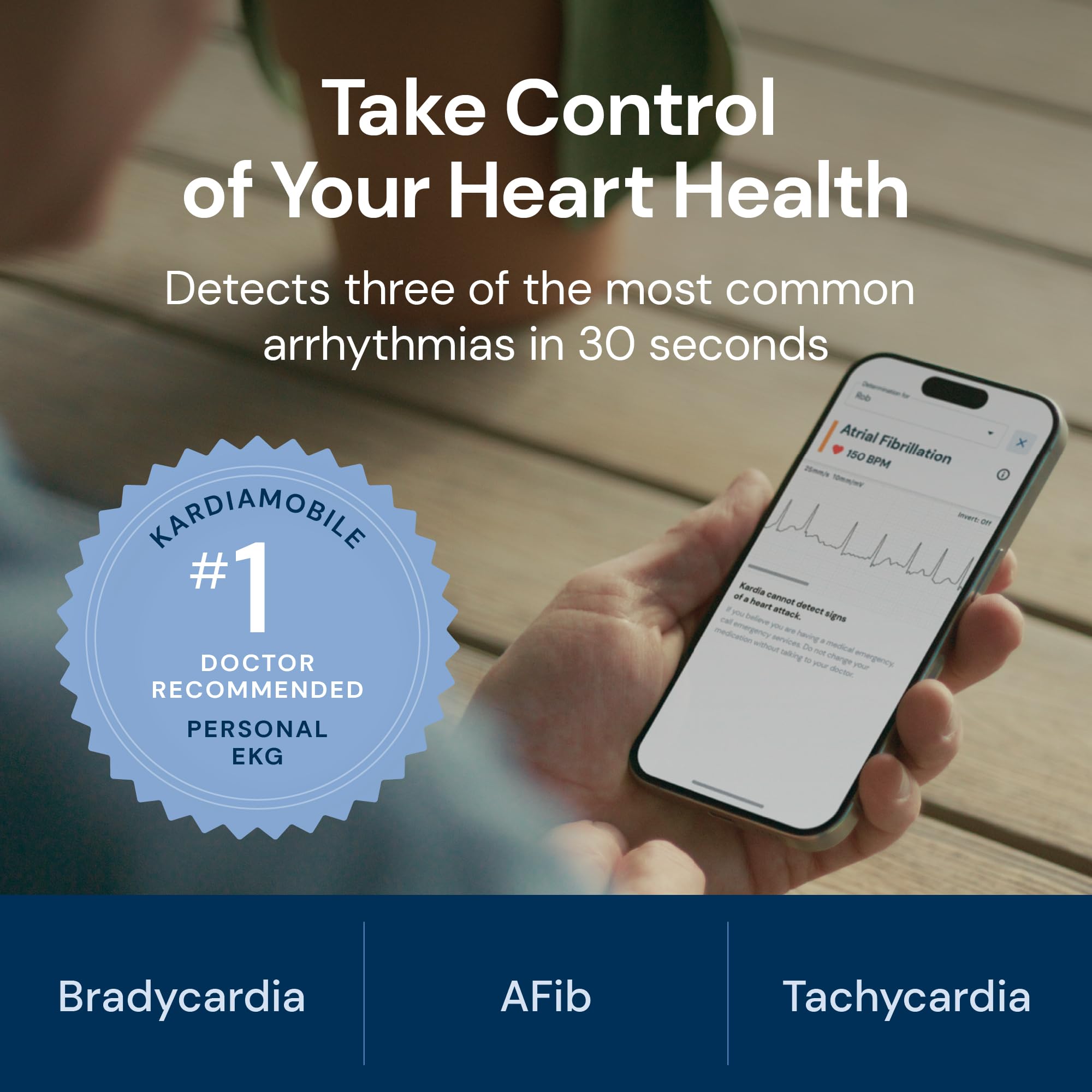 AliveCor KardiaMobile 6L ECG di livello medico | L’ECG Portatile a 6 Derivazioni | Rileva la Fibrillazione Atriale, Bradicardia e Tachicardia in Soli 30 Secondi | Distribuito da OMRON